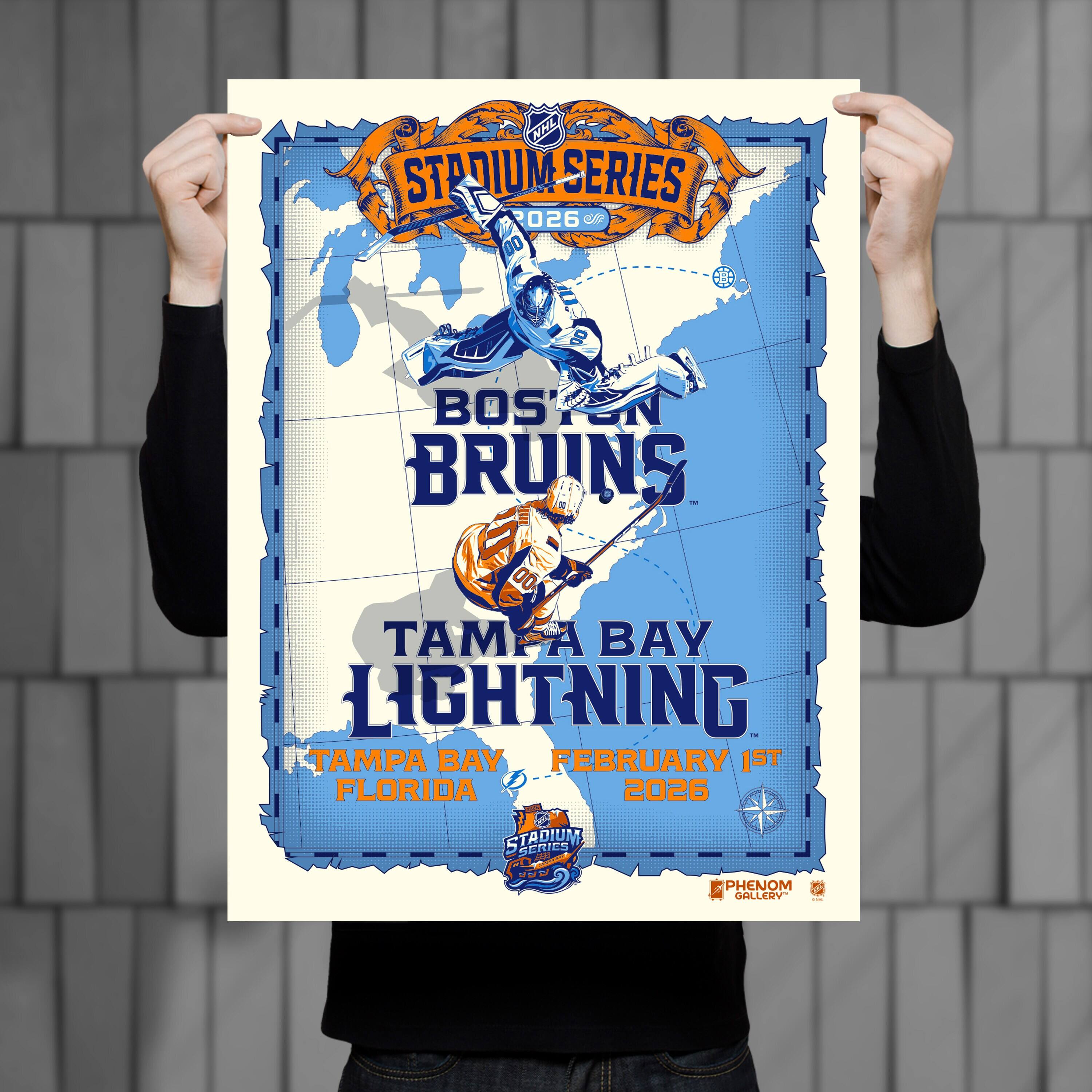 NHL STADIUM SERIES 026  
BOS BRUINS  
TAMPA BAY LIGHTNING  
TAMPA BAY FLORIDA  
FEBRUARY 1ST 2026  
STADIUM SERIES  
PHENOM GALLERY