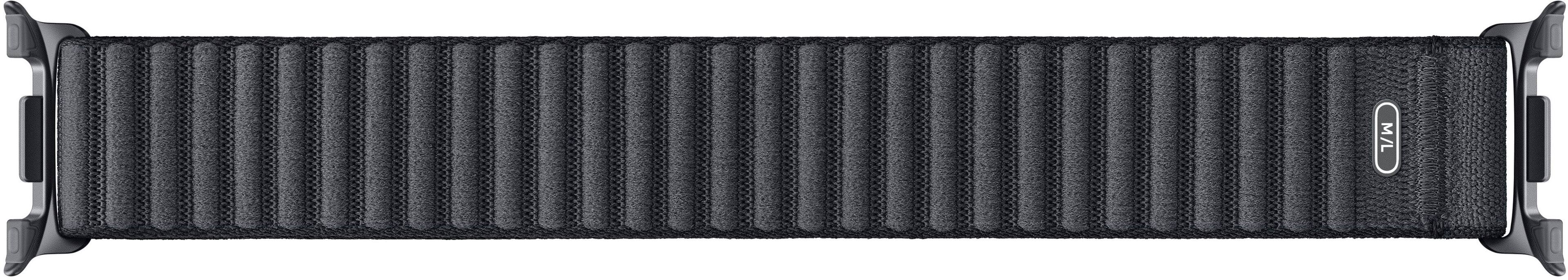 Alt View 12. Samsung - Fabric Band for Galaxy Watch8 and Galaxy Watch8 Classic M/L - Graphite.