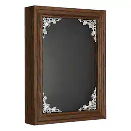 Unique Bargains - Shadow Box Frame, 7.5x5.1 Inch Wooden Display Case with Clear Glass for Photo Memorabilia Dried Flower - Brown