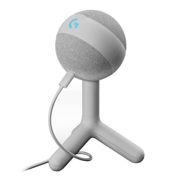 Logitech - Yeti Orb Wired Cardioid Condenser Gaming Microphone with LIGHTSYNC RGB Lights - White