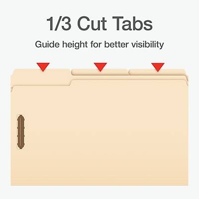 1/3 Cut Tabs  
Guide height for better visibility