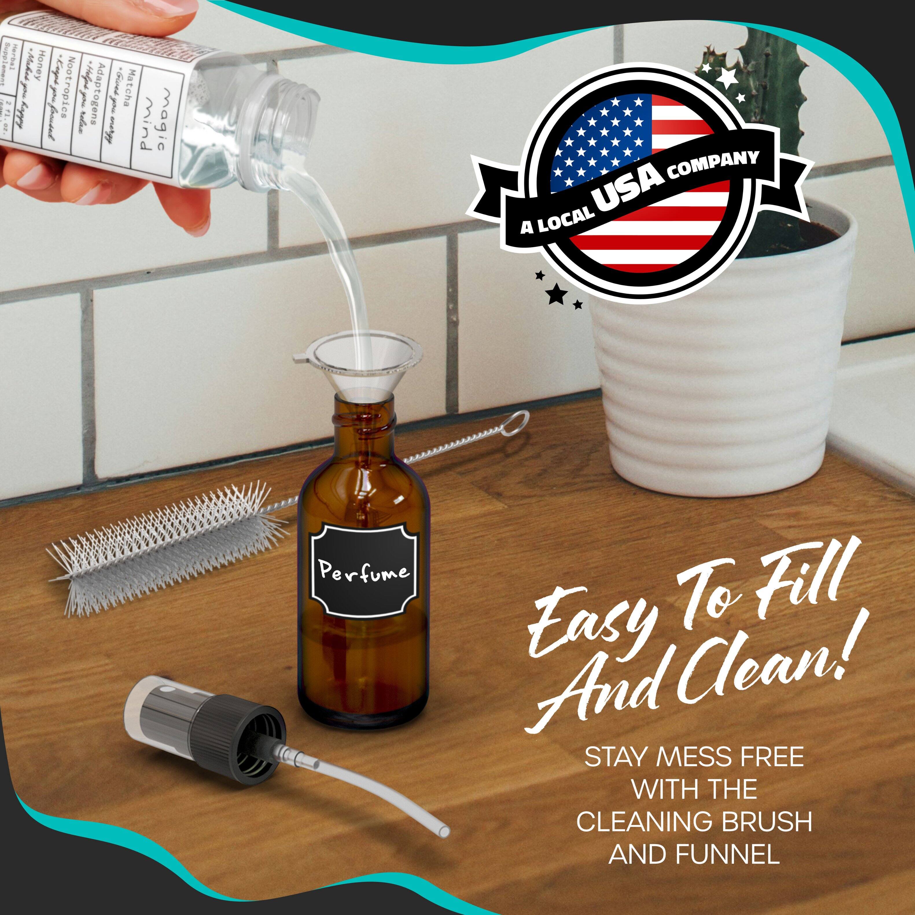 A Local USA Company

Easy To Fill And Clean!

Stay Mess Free With The Cleaning Brush And Funnel