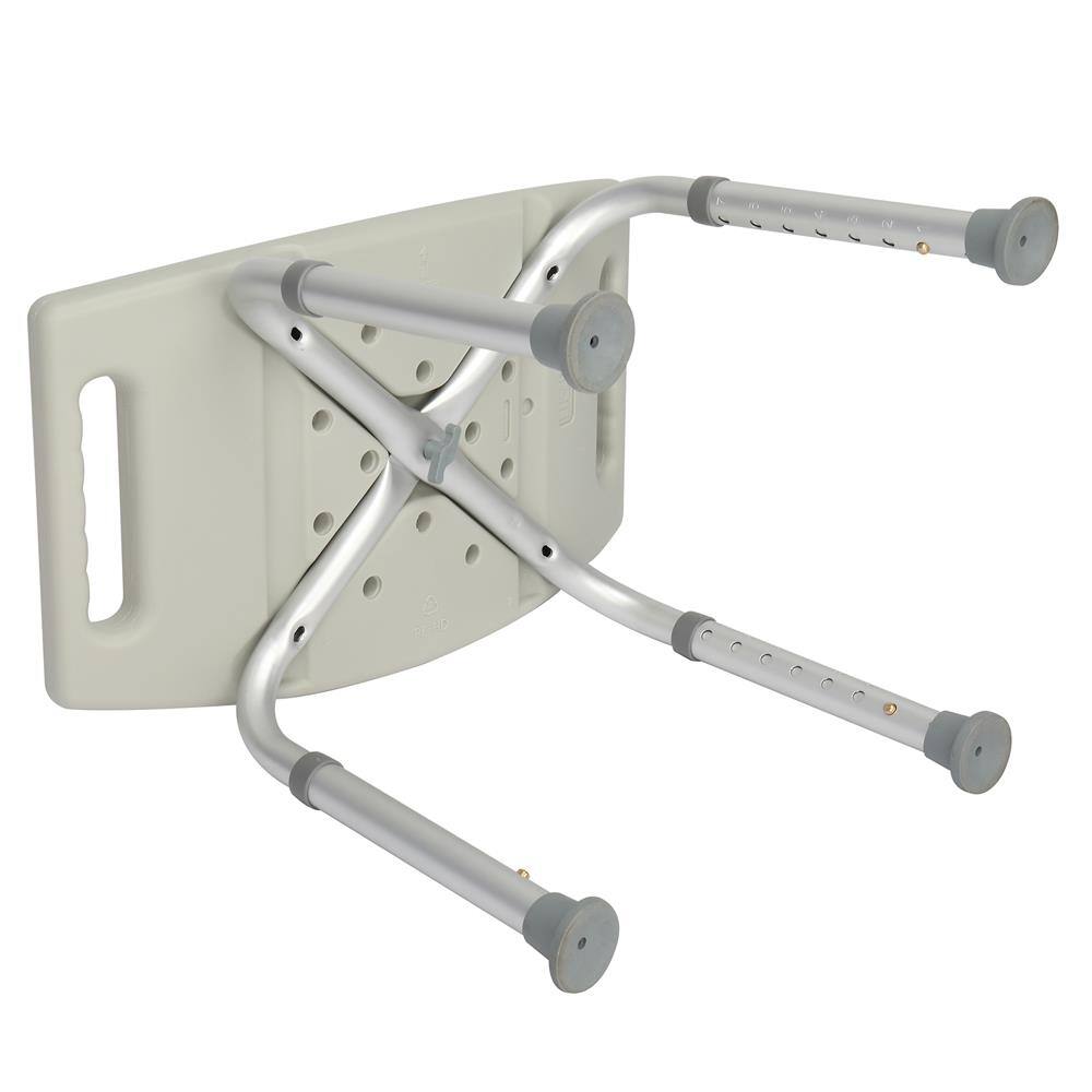 Alt View 4. Winado - 7-Level Adjustable Bathtub Bench & Shower Chair with Anti-Skid Feet, 300lbs Capacity, Tool-Free Installation for Elderly - Gray.