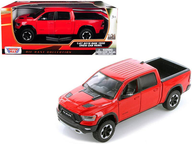 3+ 1:24 SERIES 1:27 2019 RAM 1500 CREW CAB REBEL MOTOR MAX DIE-CAST COLLECTION CHOKING HAZARD: Small parts. Not for children under 3 years.