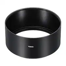 Front. Unique Bargains - 72mm Long Focus Frosted Anti-reflective Lens Hood for Nikon/Fuji/Pentax/Leica - Black.