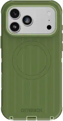 Front. OtterBox - Defender Series Pro Hard Shell for Apple iPhone 18 Pro Max and Apple iPhone 17 Pro Max - Halfwise Green.