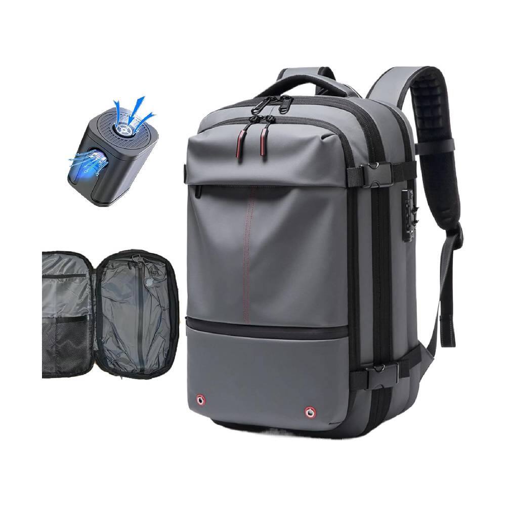 Alt View 3. Circus Cirle - Circus Cirle Travel Men Backpack Vacuum Compression Laptop - Grey.