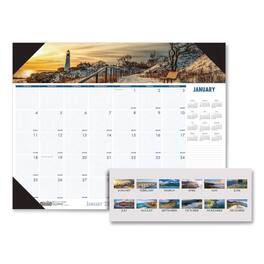House of Doolittle - Earthscapes Recycled Monthly Desk Pad Calendar Photos 12 Month January 2026 to December 2026
