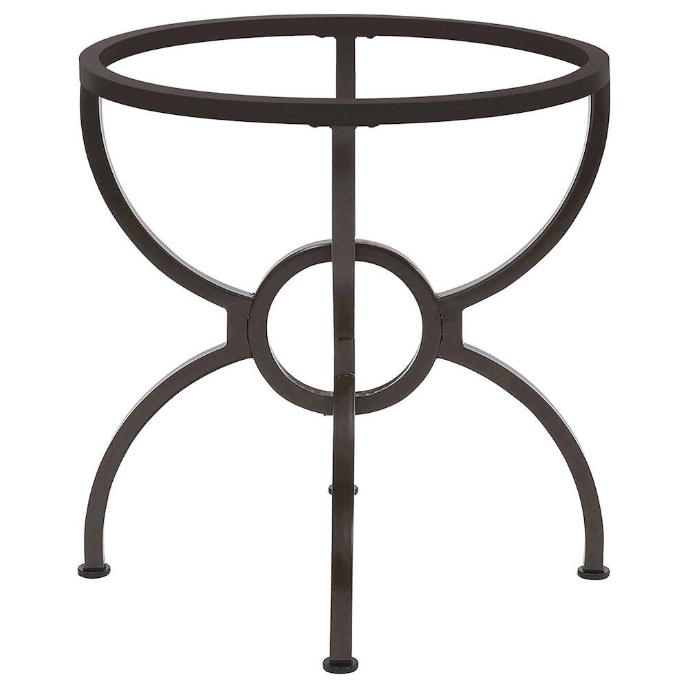 Alt View 3. Coaster Co. of America - Aviano Round Metal Dining Table Base Gunmetal - Black.