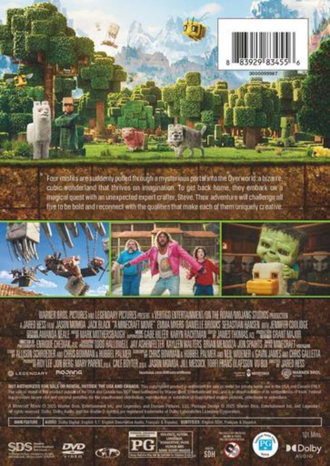 Alt View 1. A Minecraft Movie [DVD].