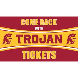 Evergreen Enterprises - USC Trojans 28" x 16" Come Back With Tickets Door Mat - Multicolor