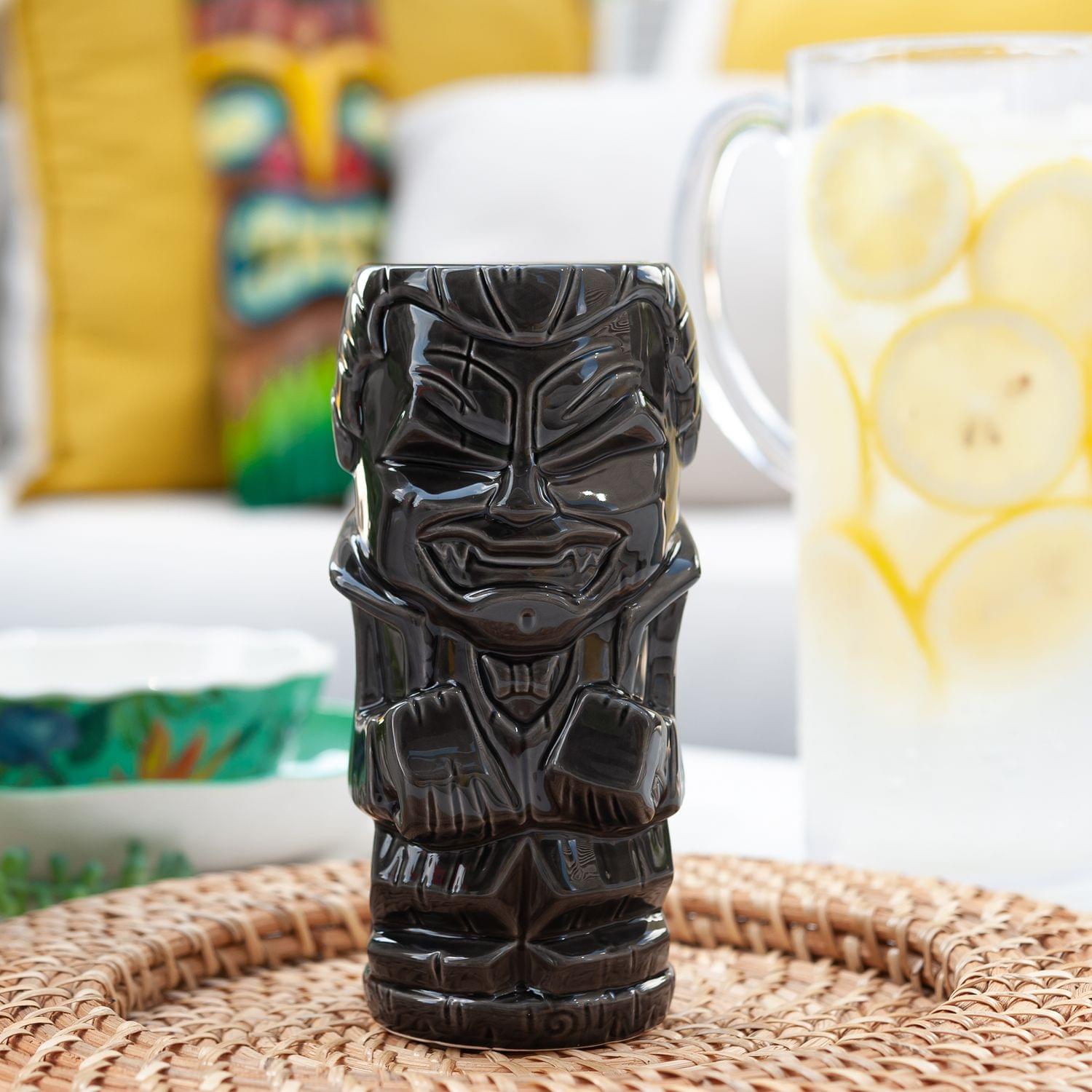Alt View 4. ThinkGeek - Geeki Tikis Monsters Dracula Ceramic Mug | Holds 17 Ounces - Black.