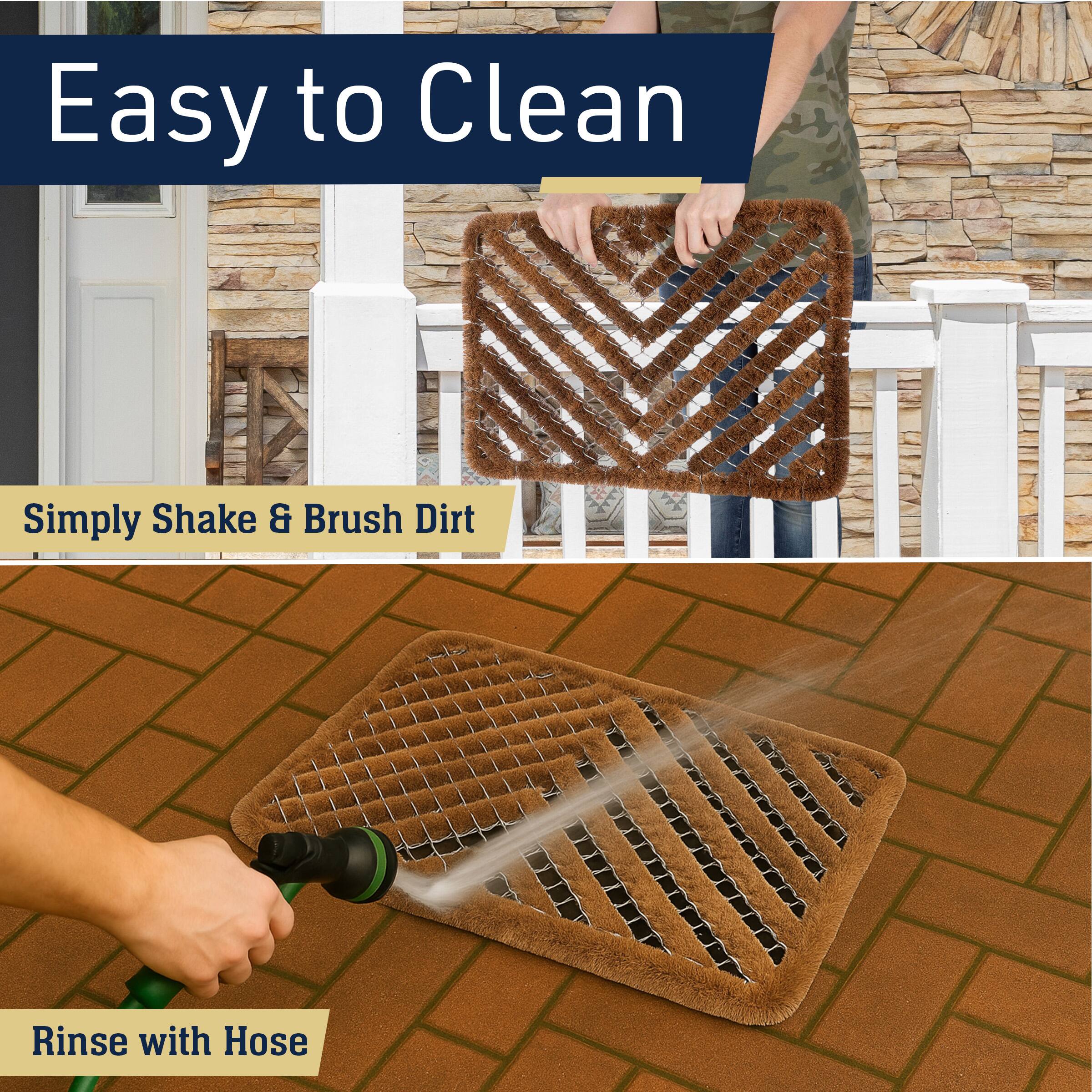 Easy to Clean

Simply Shake & Brush Dirt

Rinse with Hose