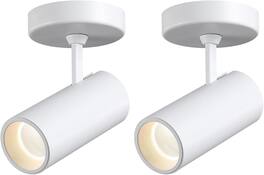 FINEAK - 2-Pack White 12W Dimmable LED Ceiling Spotlight, Adjustable Anti-Glare