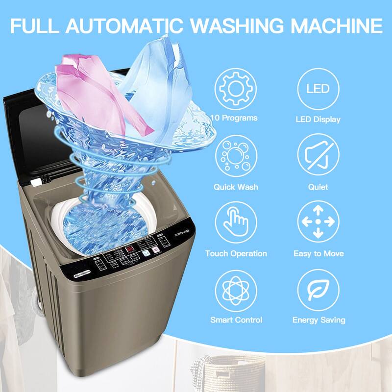 FULL AUTOMATIC WASHING MACHINE

- 10 Programs
- LED Display
- Quick Wash
- Quiet
- Touch Operation
- Easy to Move
- Smart Control
- Energy Saving