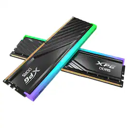 ADATA - Lancer Blade RBG DDR5 6000MHz CL30 64GB (2x32GB) PC5-48000 RAM 288-Pin UDIMM Kit Heatsink(AX5U6000C3032G-DTLABRBK) - Black