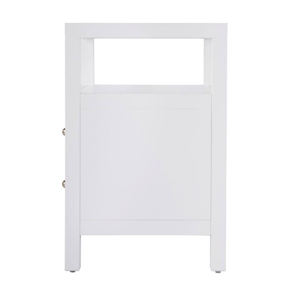 Left. Butler Specialty - Nora 2-Drawer Nightstand - White.