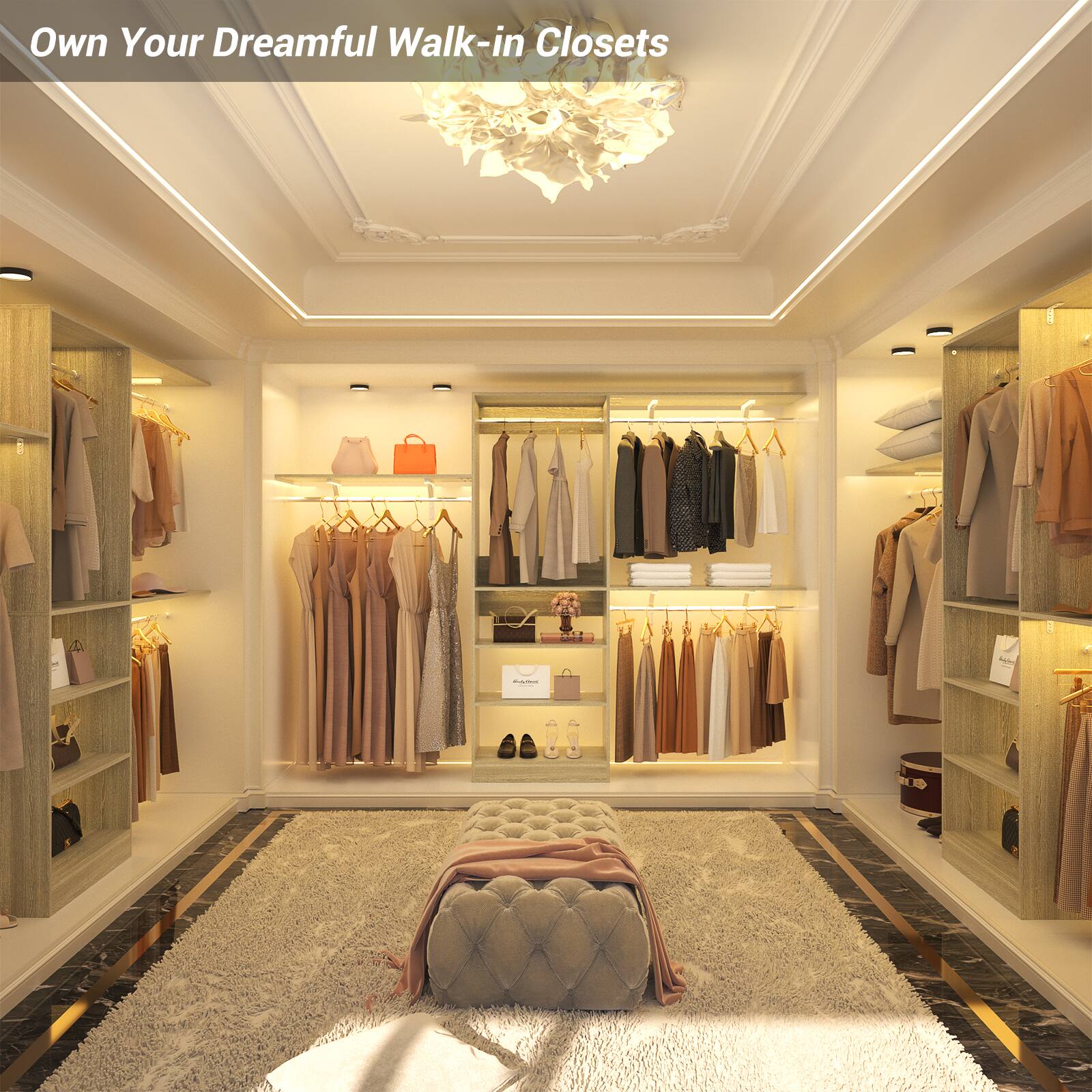 Own Your Dreamful Walk-in Closets