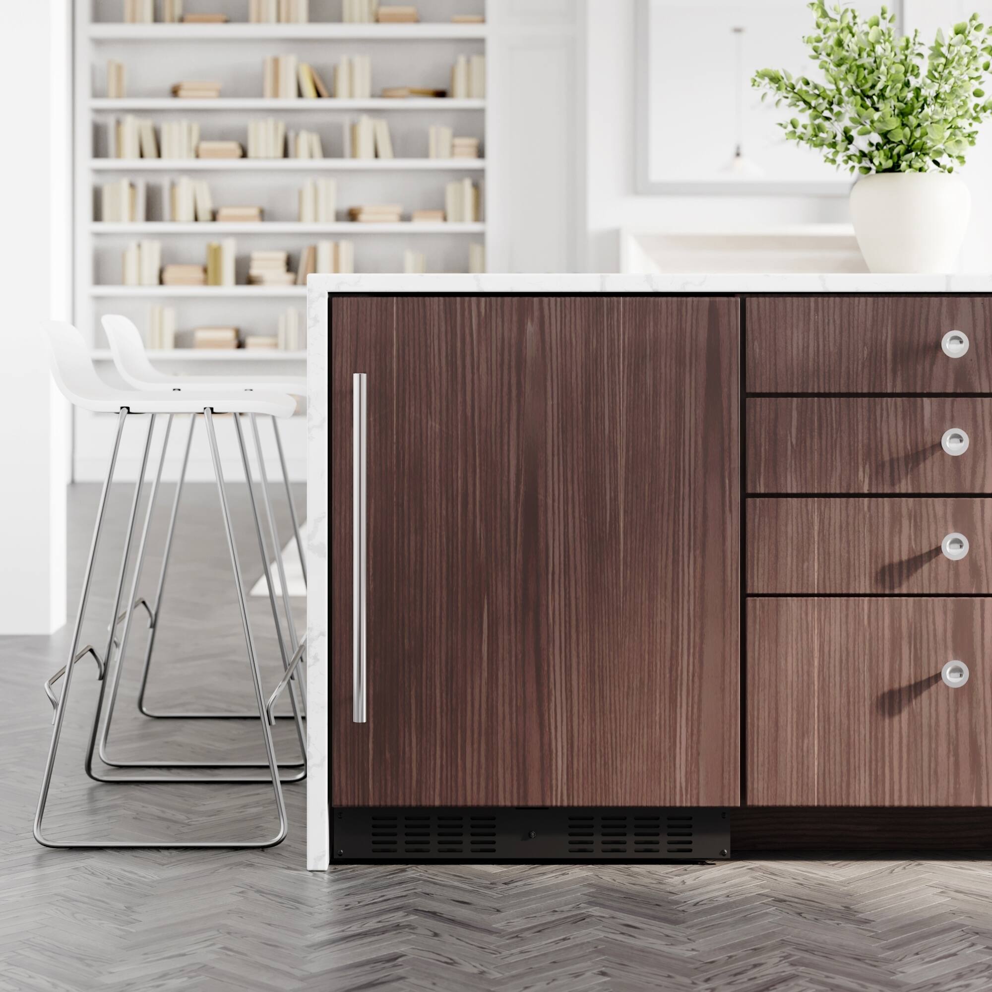 Alt View 2. Koolmore - 24 in. Panel Ready Compact Refrigerator, 5 cu. ft. in Black (KM-BIR5C-PR) - Black.