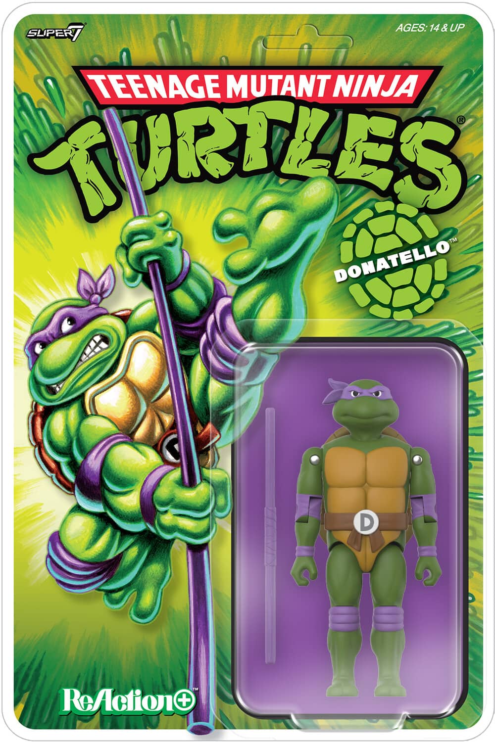 Super7 - Teenage Mutant Ninja Turtles - ReAction+ Wv1 - Donatello (TMNT) - COLLECTIBLES - Multicolor price history on PriceWatchPro