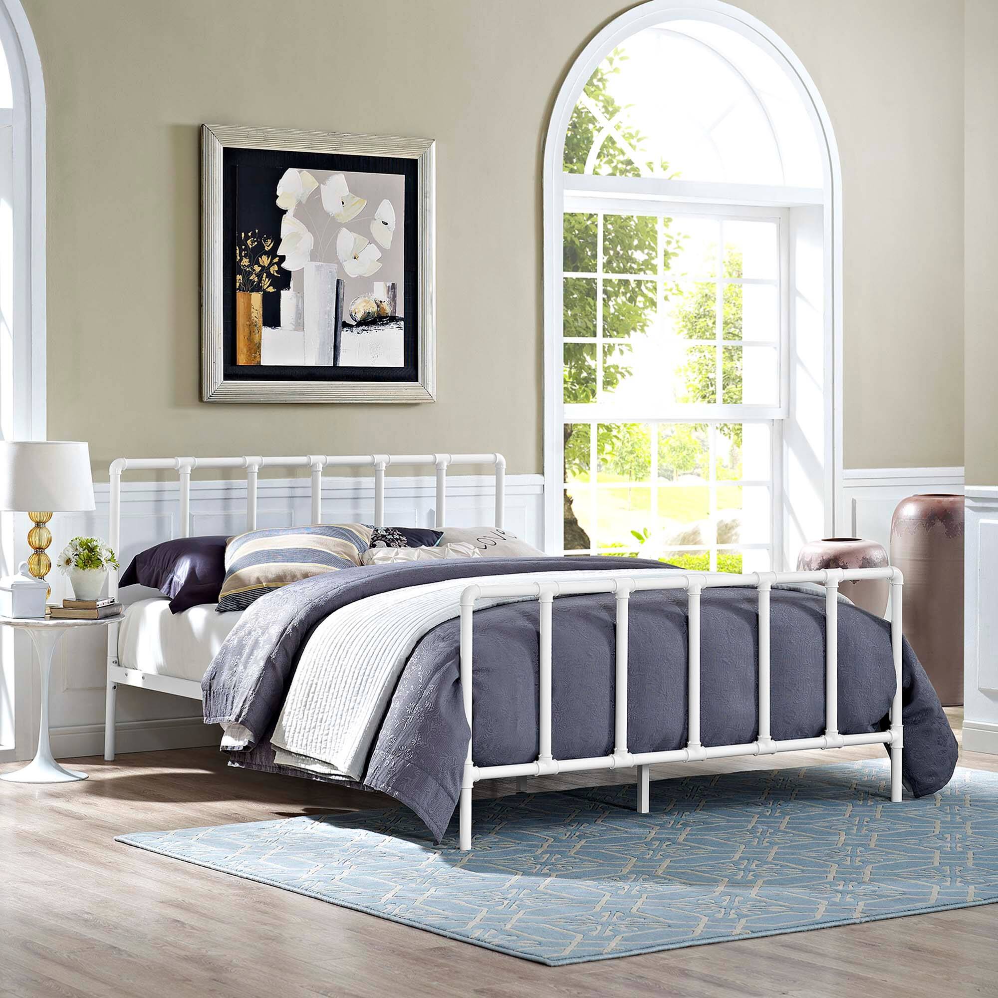 Alt View 2. Modway - Elsie Queen Bed Frame - Brown.