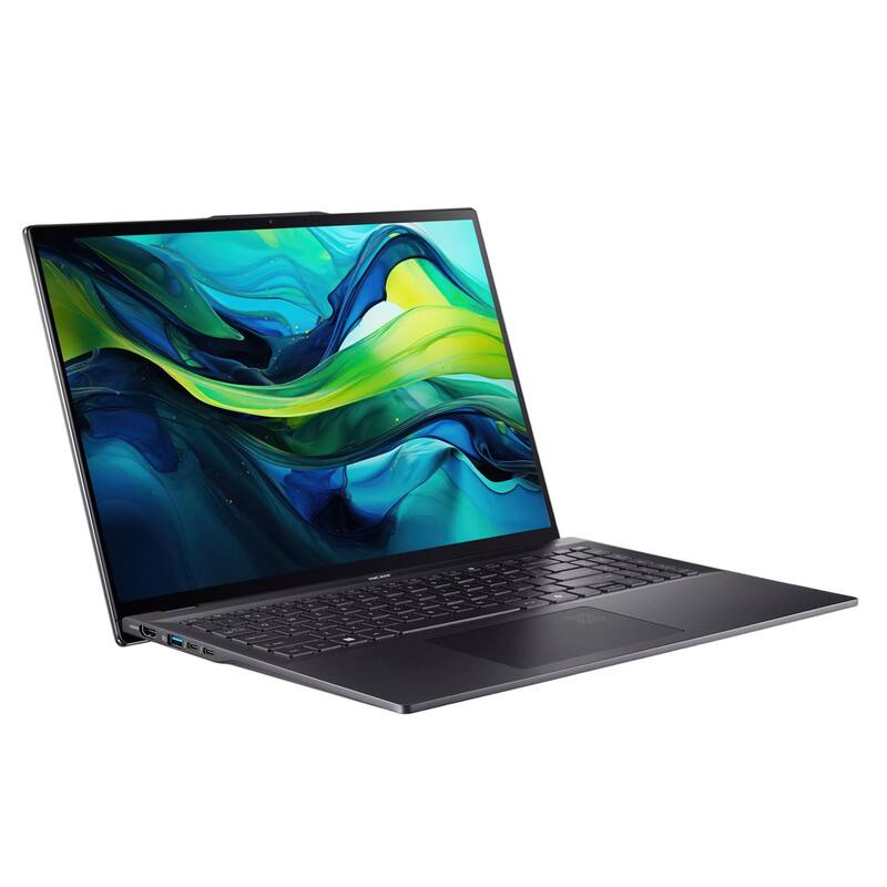 Alt View 1. Acer - Acer Swift 16 AI 16" Touchscreen Laptop,Intel Ultra 7 256V,16GB RAM,2TB SSD,Backlit Keyboard,Win 11,Black - Black.