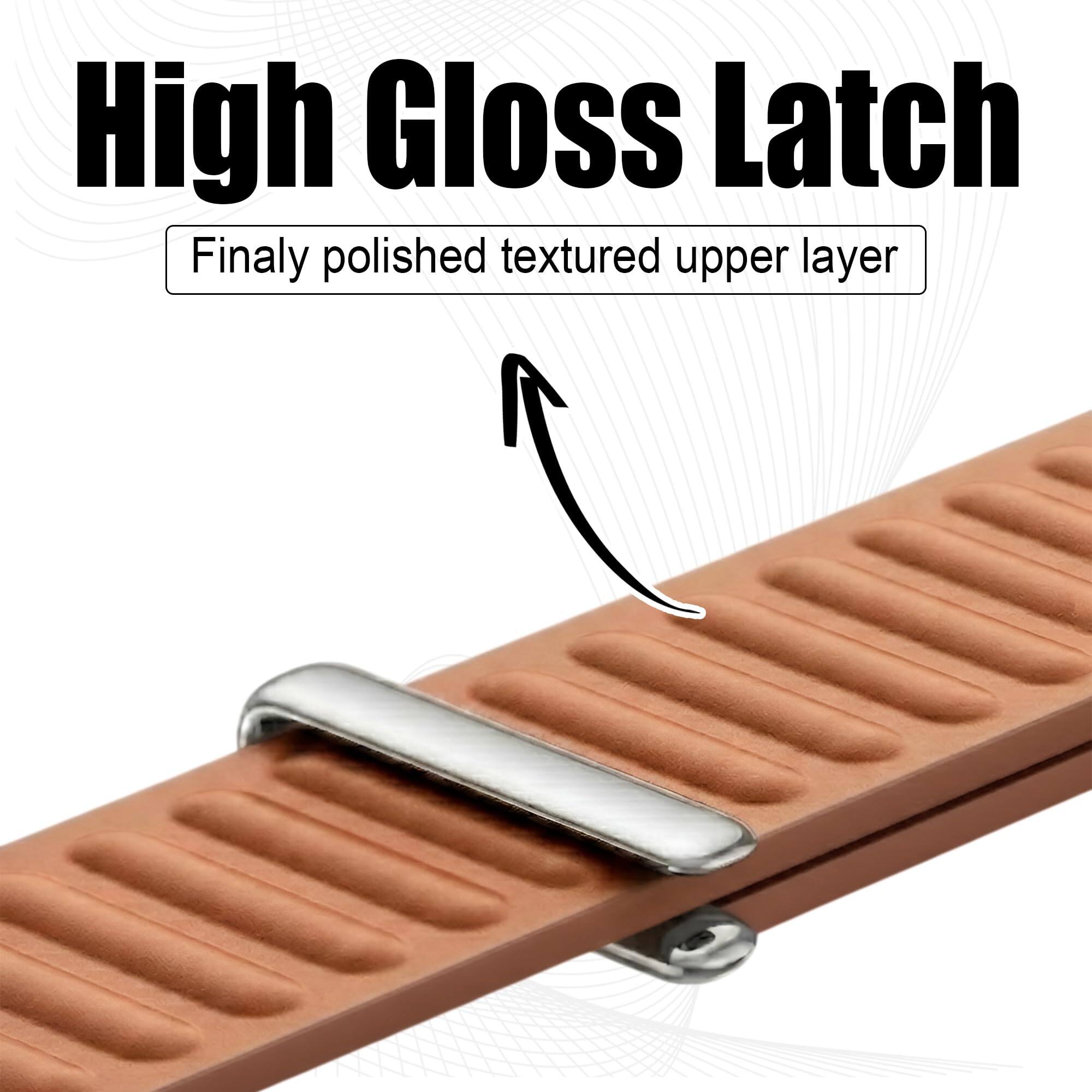 High Gloss Latch  
Finally polished textured upper layer