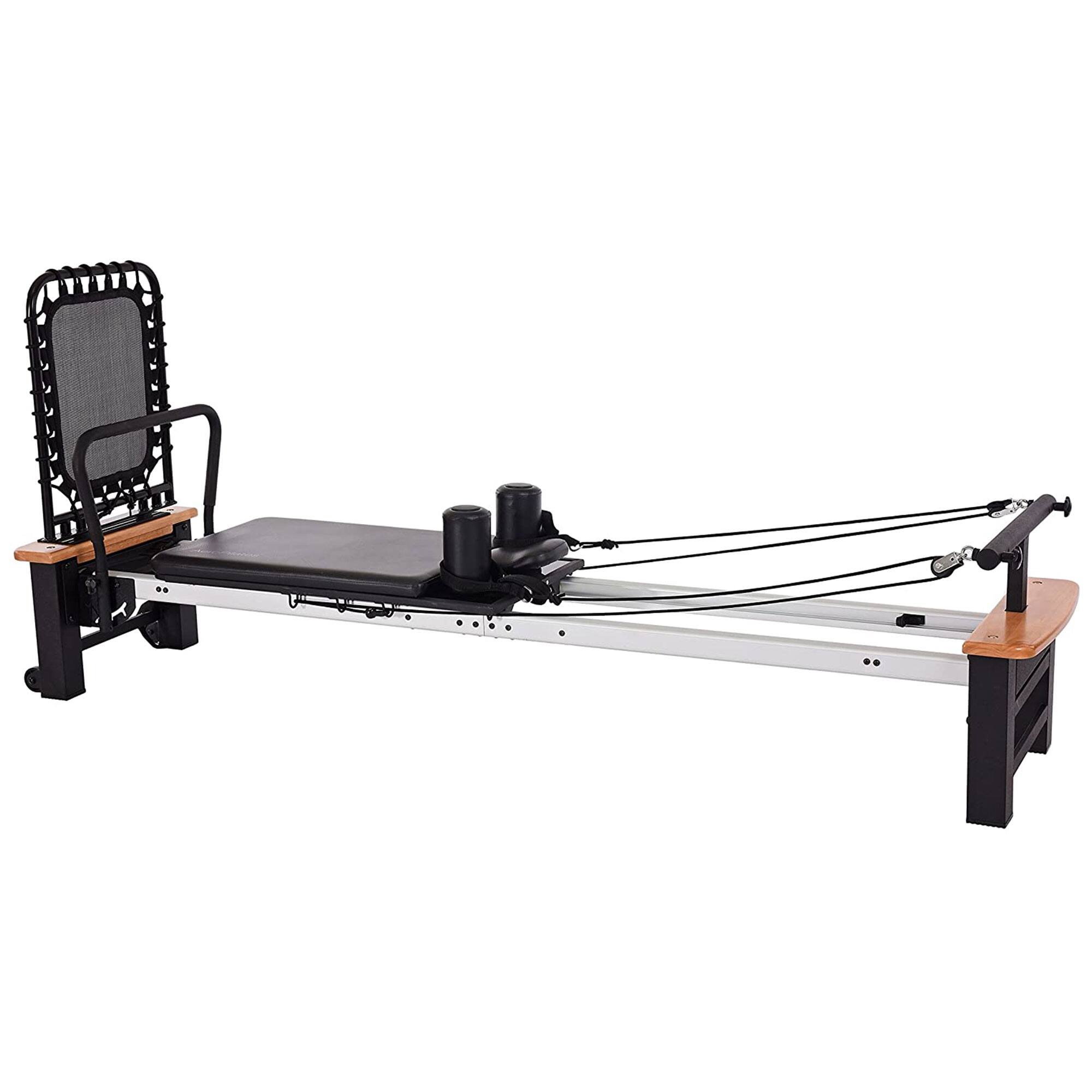 Stamina Products - Stamina AeroPilates Pro Reformer Resistance System with Form Cardio Rebounder - Black
