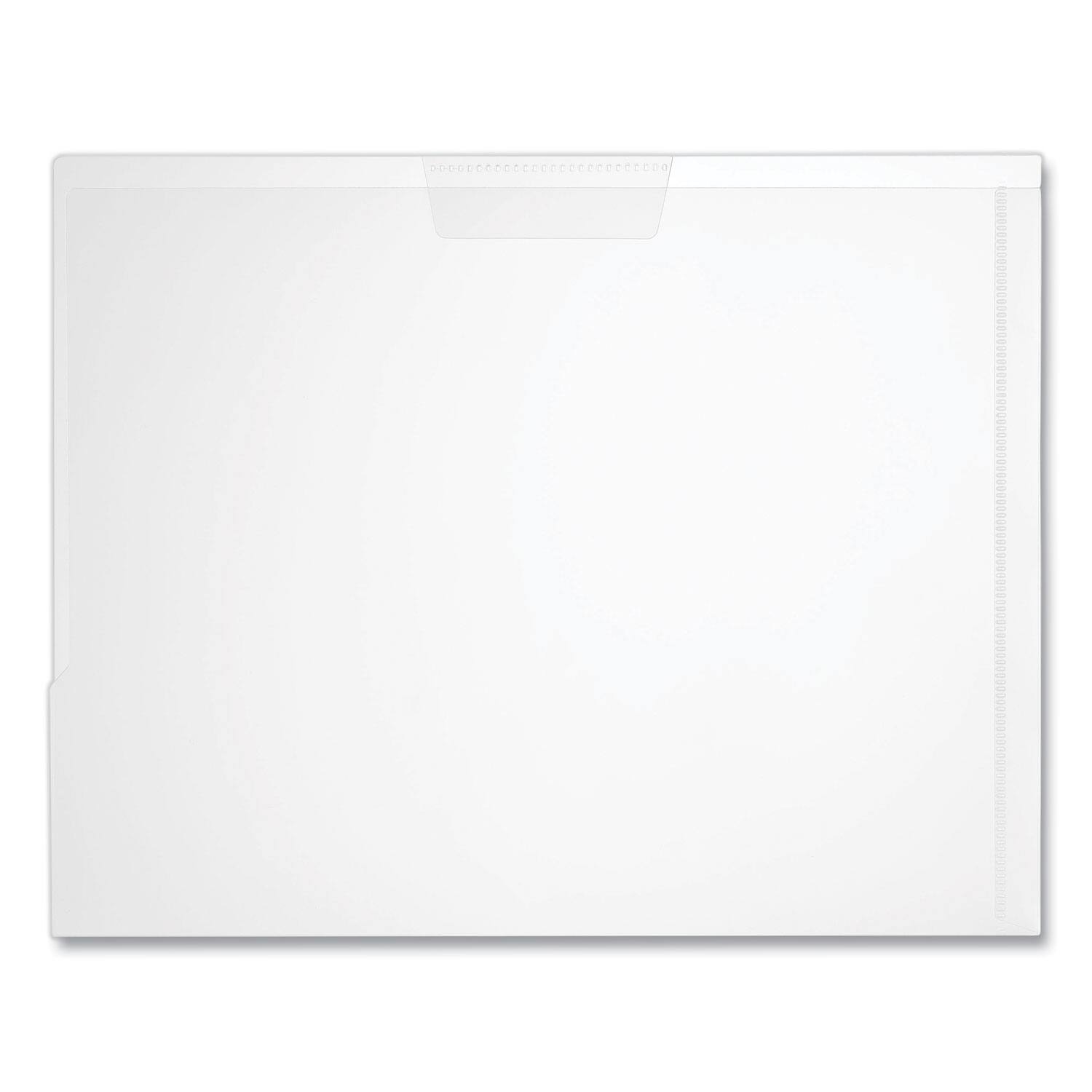 Angle. Universal - Universal Project Poly Jackets  Letter Size  Clear  5 per Pack.