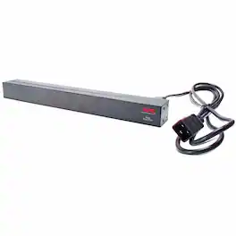 APC - NetShelter Basic Rack PDU, 1U, 1 phase, 3.7kW 230V 16A or 3.3kW 208V 16A, 12 C13 outlets, C20 cord - Basic - IEC - Black Powder Coat