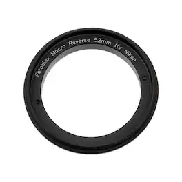 Fotodiox - 52mm Macro Reverse Ring for Nikon F-Mount Cameras - Reverse Filter Thread to Camera Mount Adapter