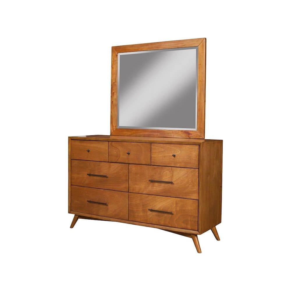 Alpine Furniture - Flynn Mid Century Modern Mirror - Acorn price history on PriceWatchPro