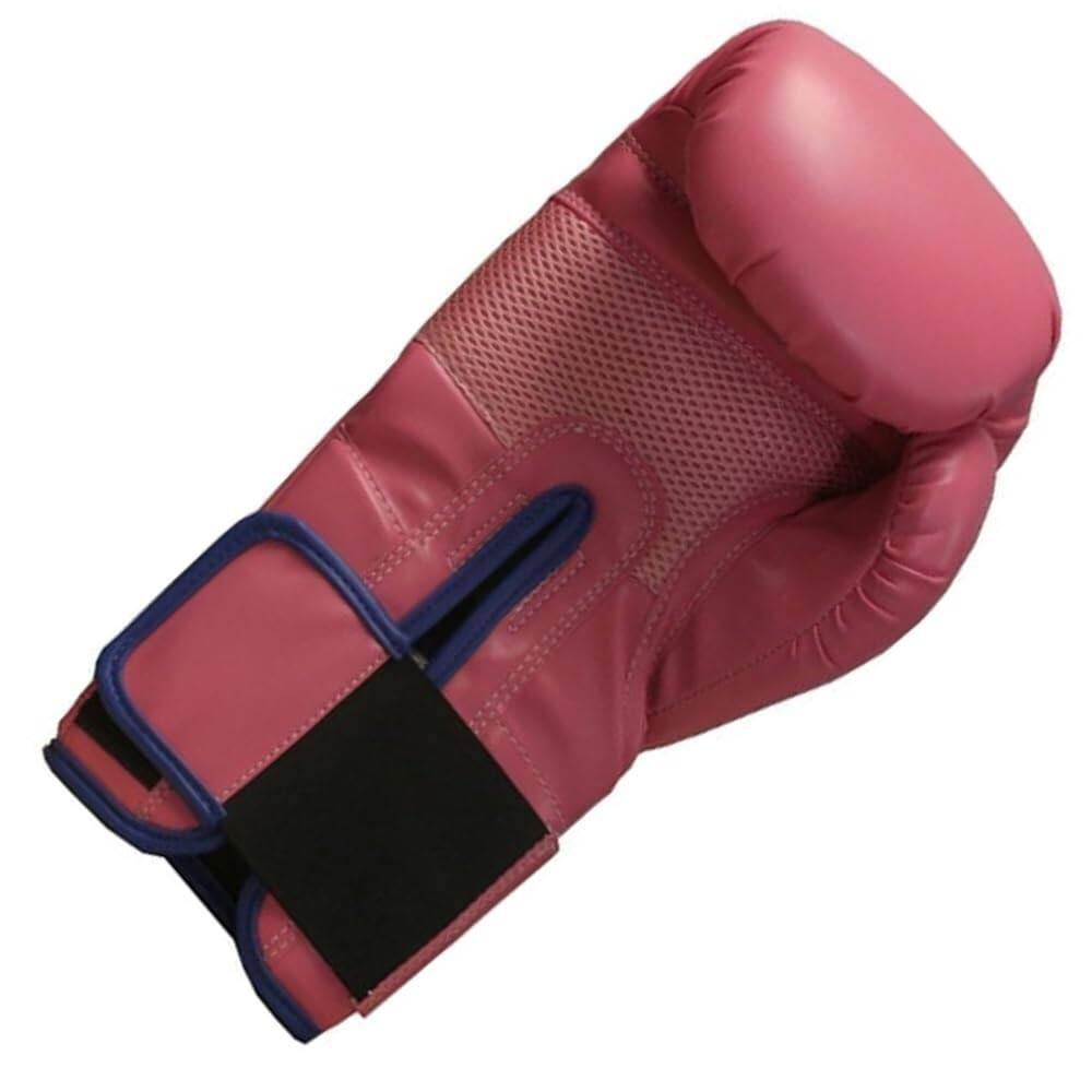 Left. Amber Sporting Goods - Classic Pro Style Training Gloves, Hook & Loop Closure, Secure Fit, Maximum Protection & Durability, Pink, 16oz - Pink.