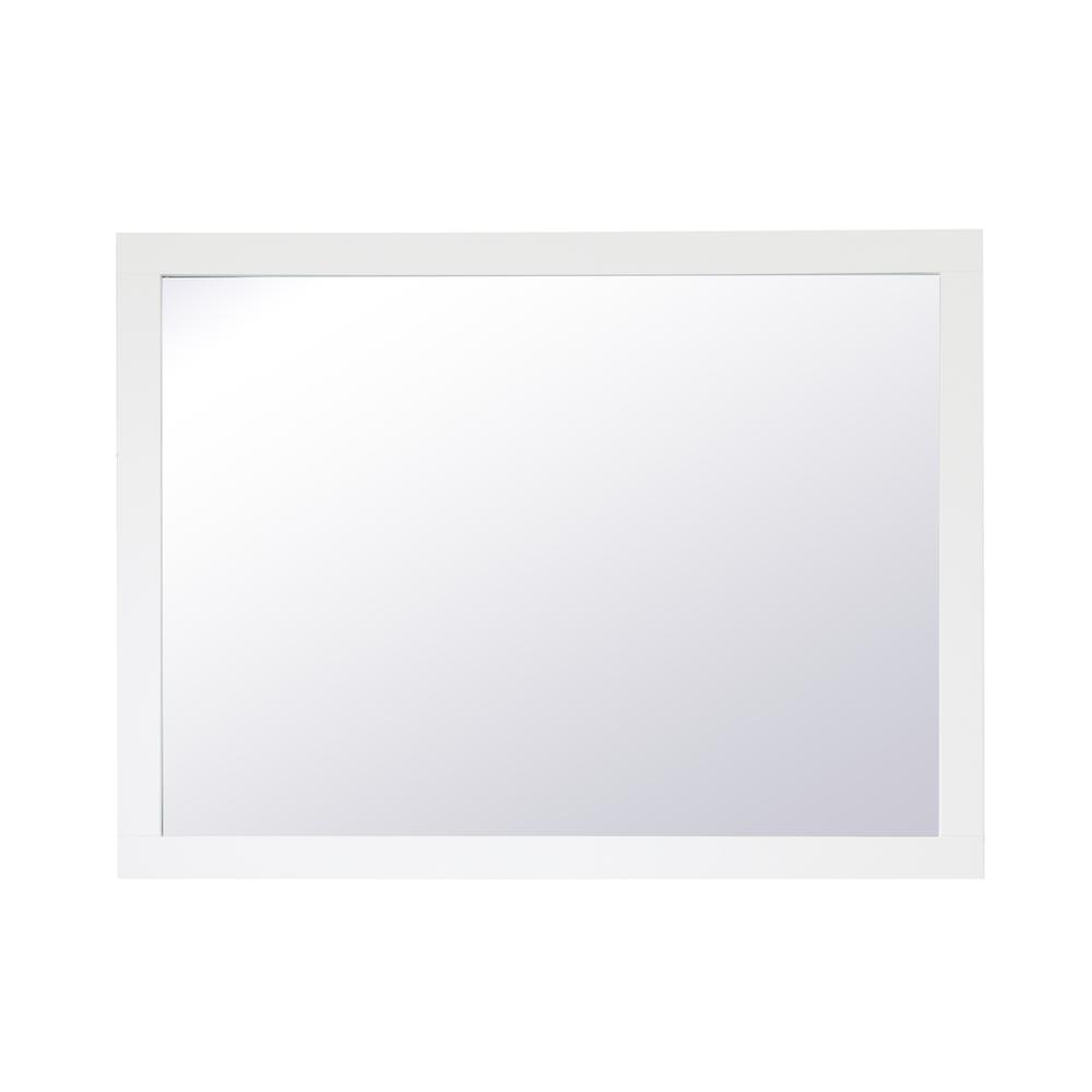 Alt View 7. Elegant Decor - Aqua rectangle vanity mirror 48 inch in White - White.