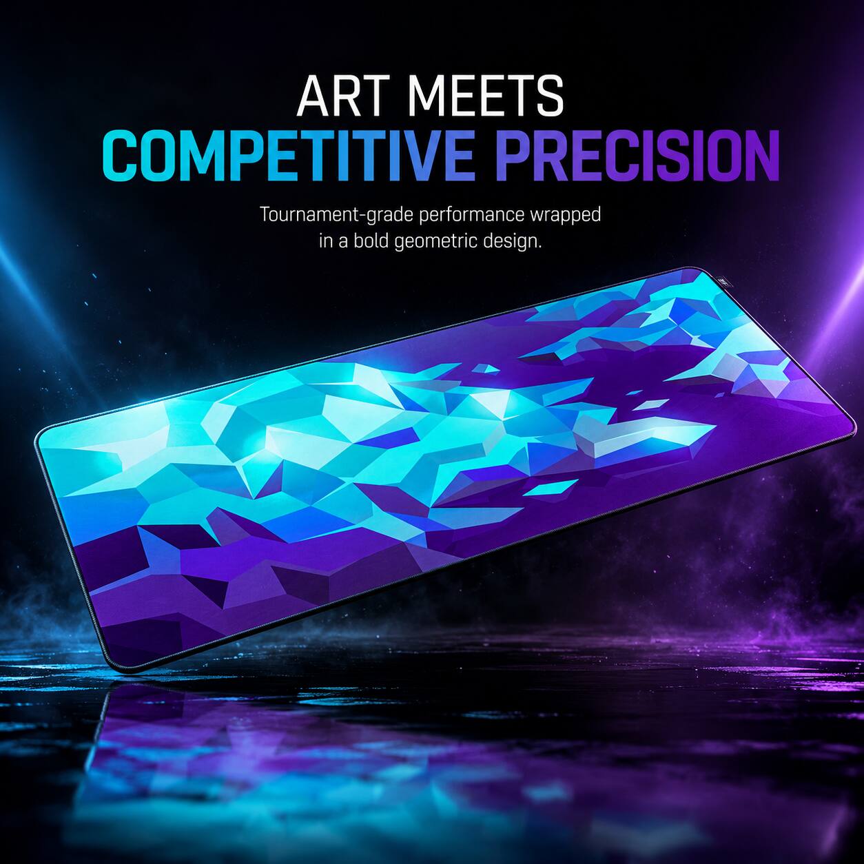 ART MEETS COMPETITIVE PRECISION  
Tournament-grade performance wrapped in a bold geometric design.