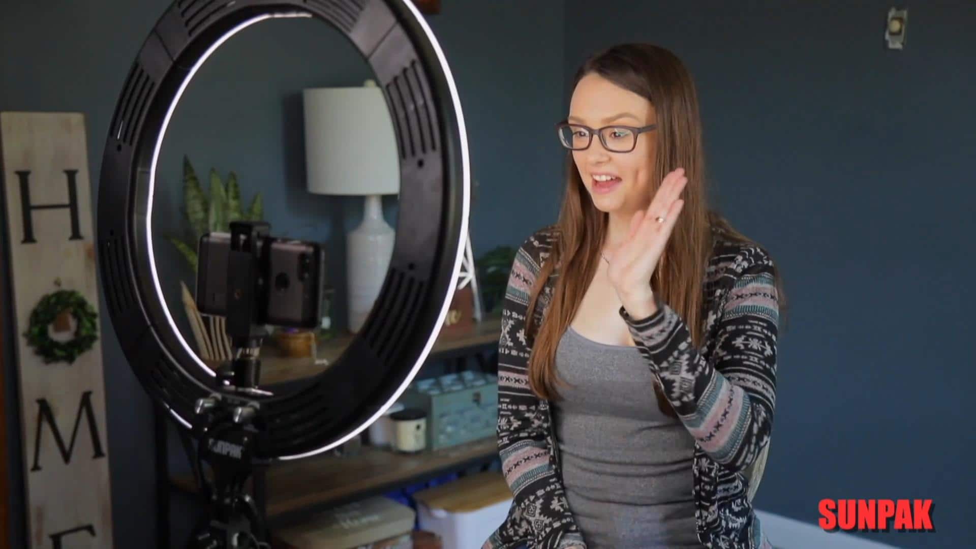 Alt View 26. Sunpak - LED 448 19" Bi-Color Ring Light Kit - Black.