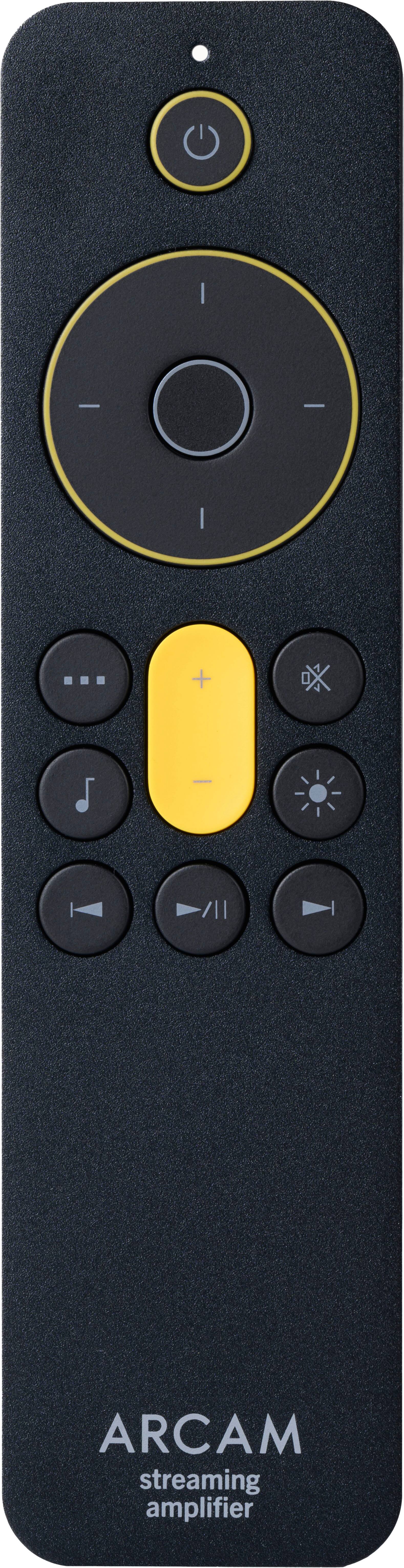 The text on the image reads "ARCAM streaming amplifier."