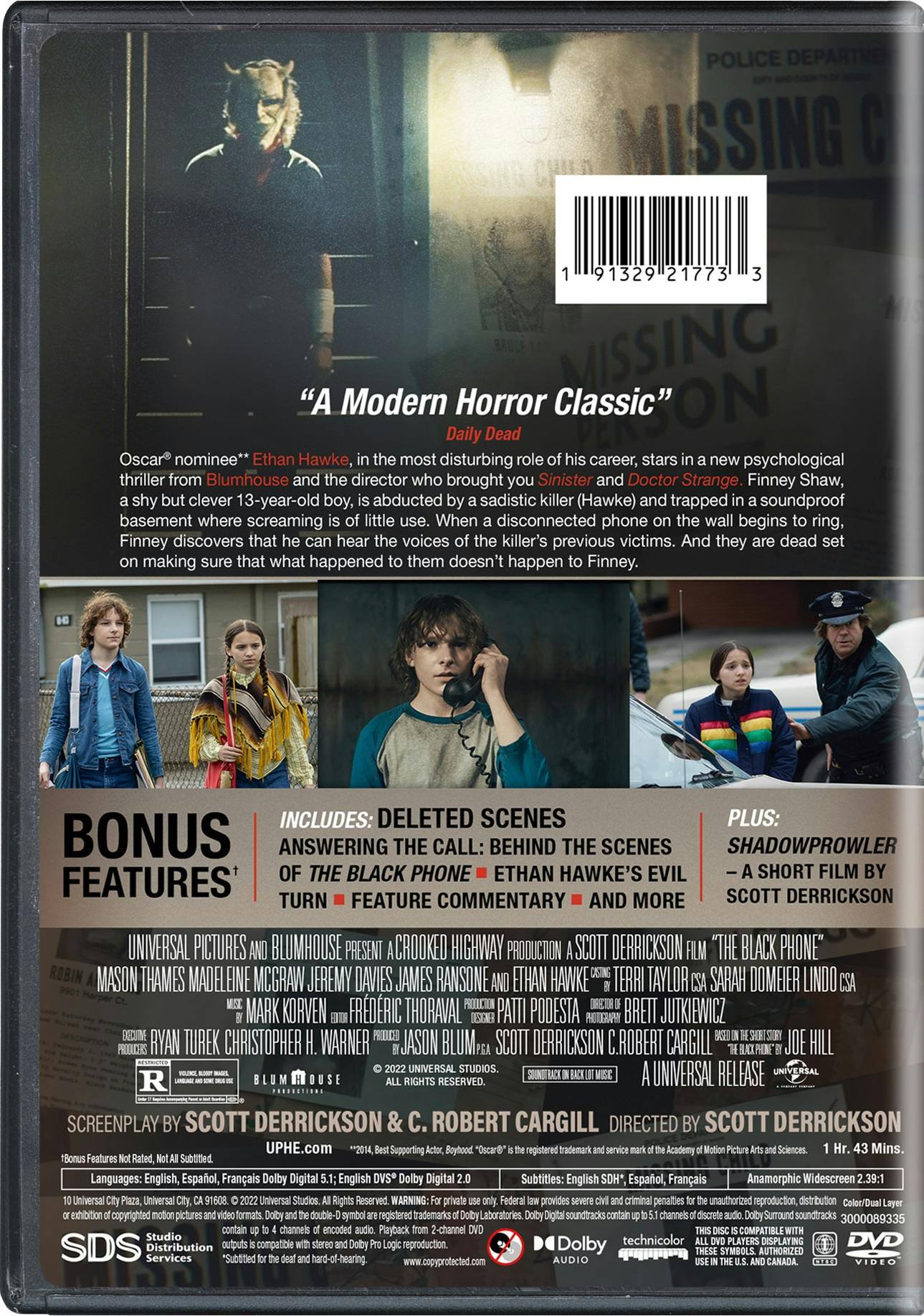 Back. The Black Phone [DVD].