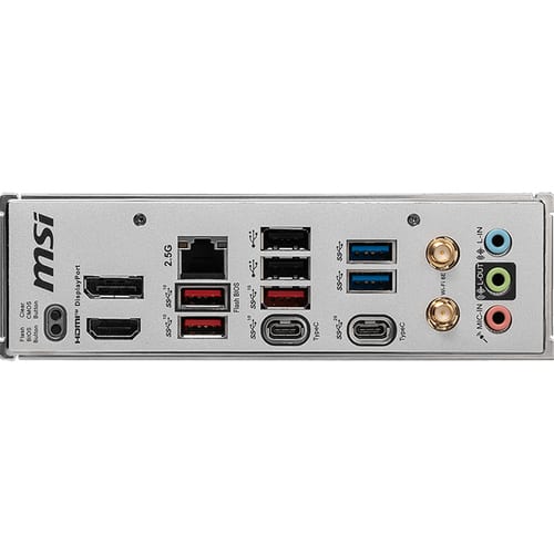MSI 背面マザーボード　B650m プロジェクト　ゼロ MSI B650M Project Zero AM5 Micro ATX Motherboard B650MPZERO - Best Buy
