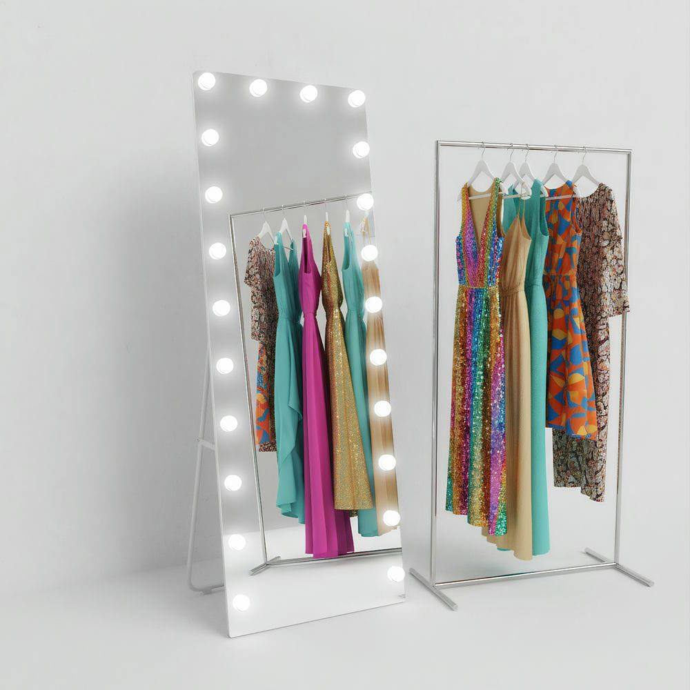 Alt View 5. Kadyn - 65x22 Inch Hollywood LED Full-Length Wall Mirror with Vertical Design.