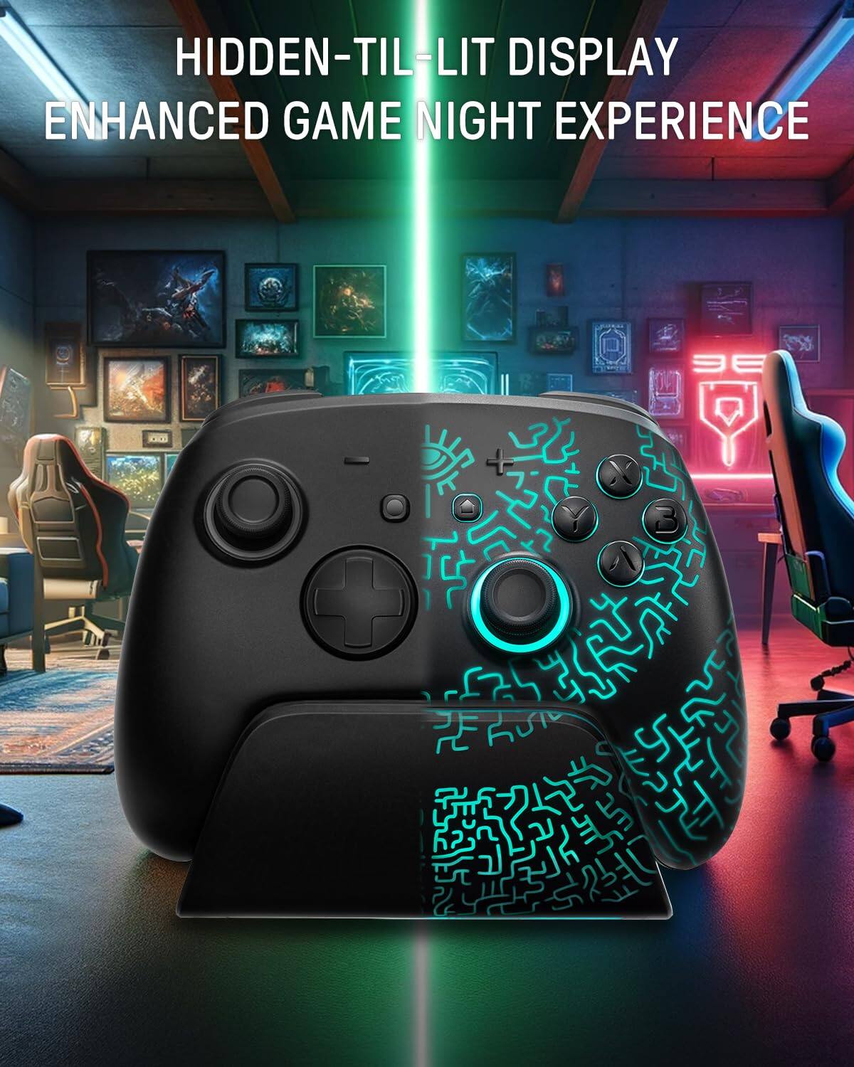 HIDDEN-TIL-LIT DISPLAY  
ENHANCED GAME NIGHT EXPERIENCE