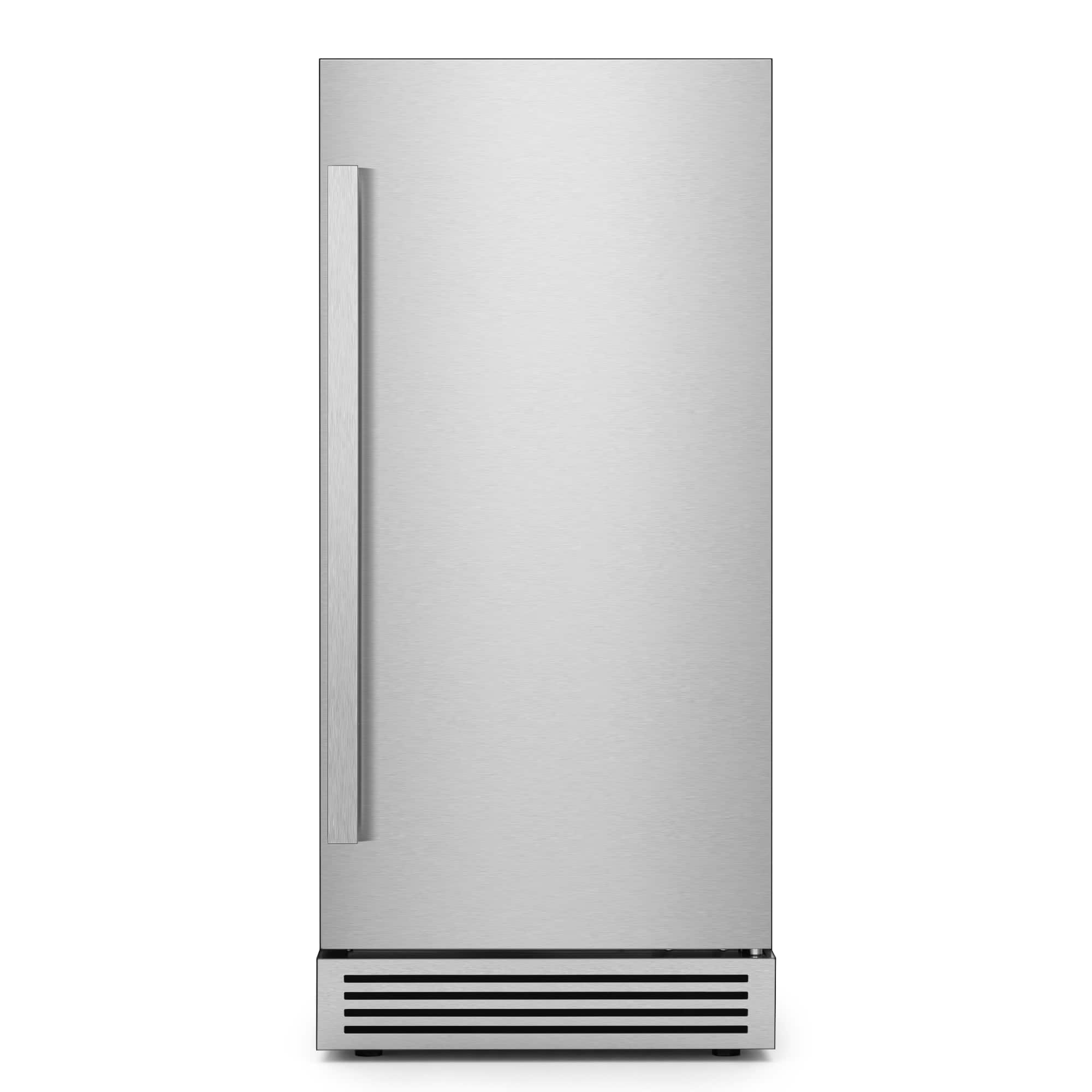 Ca'Lefort - 15 Inch Built-In Crescent Ice Maker, Under Counter Ice Machine, 304 ,45 dB Low Noise for Home Bar - Stainless Steel