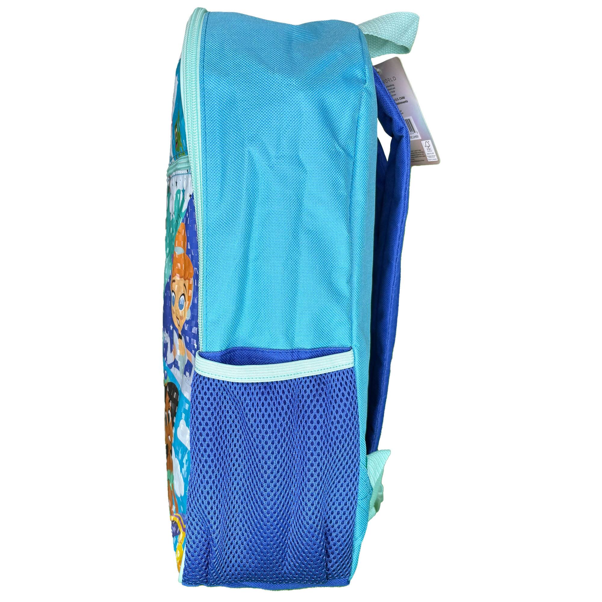 Alt View 1. Disney - Disney 100 16" Blue School Backpack with Front and Side Pockets - Multicolored.