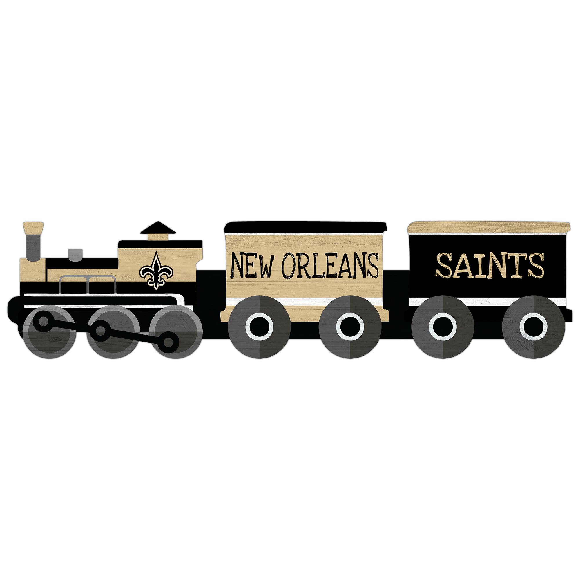 New Orleans Saints 6'' x 24'' Train Cutout Sign