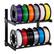 Alt View 5. VEVOR - Wall Mount Printer Filament Storage Rack, 2-Tier Wall Bracket Storage Shelf, Rolling Filament Spool Holders Racks - Black.