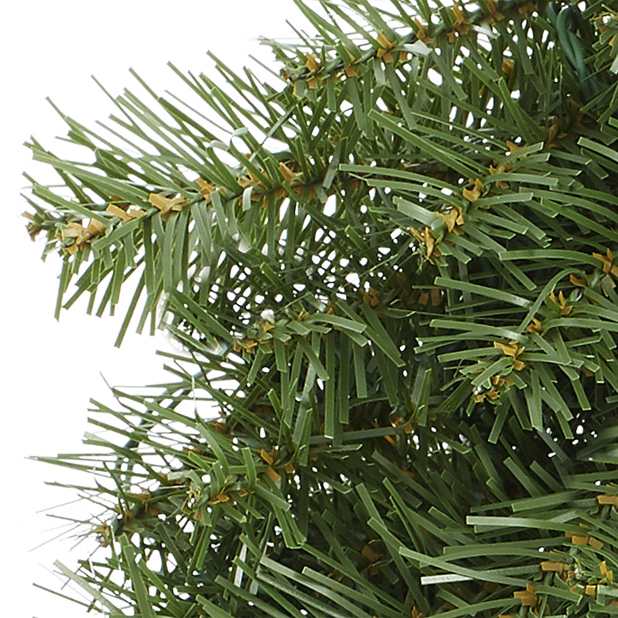 Alt View 3. Casafield - Green Fir Artificial Holiday Christmas Wreath Holiday Décor - Green.