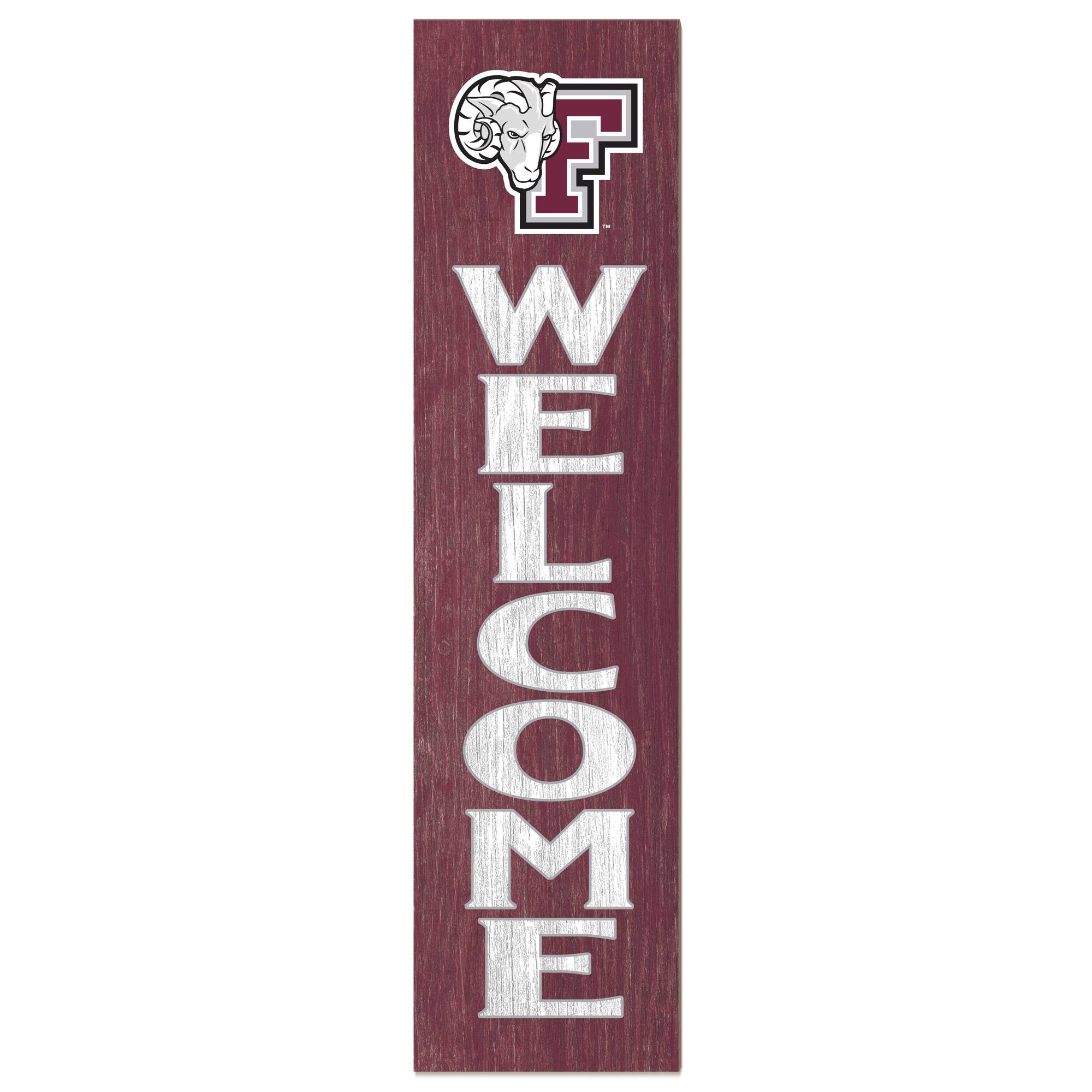 Fordham Rams 12'' x 48'' Welcome Outdoor Leaner