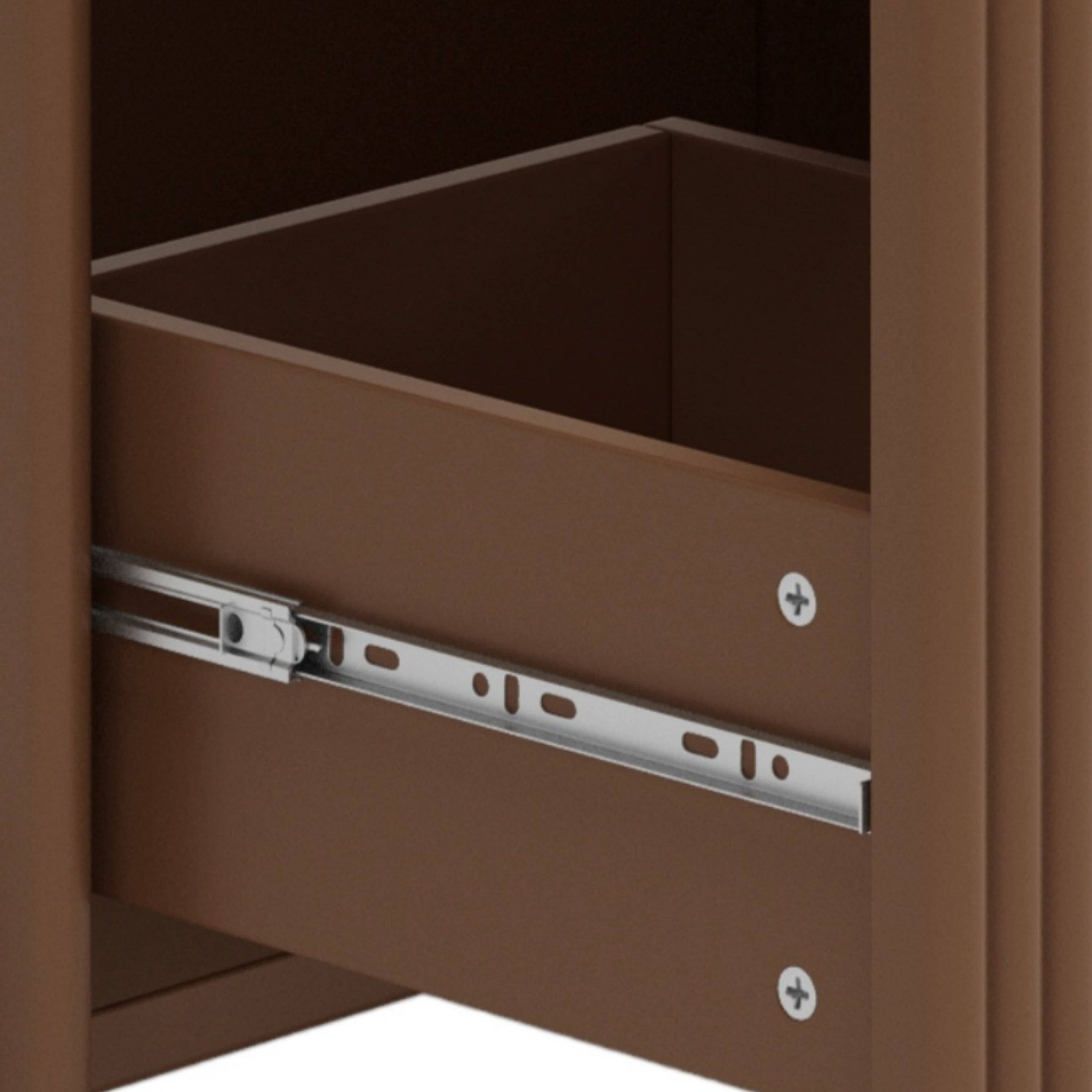 Alt View 8. Boyel Living - 30 Inch Bathroom Vanity with Ceramic Sink Vertical Pulls Full Extension Drawers Soft Close Dark Brown - DarkBrown.