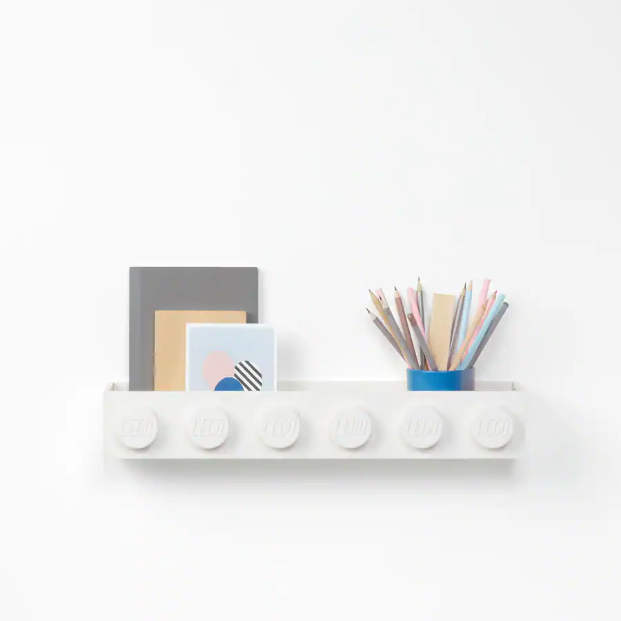 Lego Paper Rack Room Copenhagen LEGO Book Rack, White COLLECTIBLES Multicolor ...