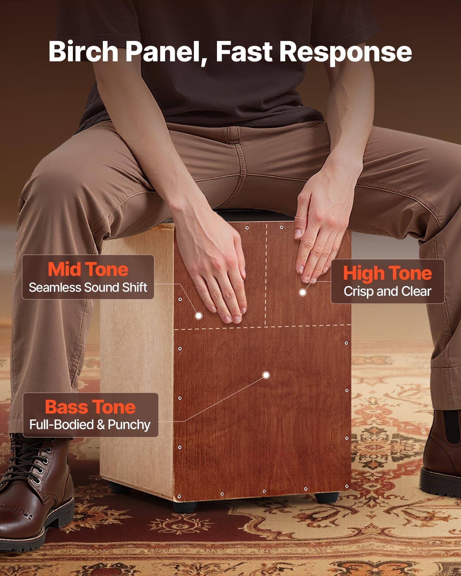 Birch Panel, Fast Response

- Mid Tone: Seamless Sound Shift
- High Tone: Crisp and Clear
- Bass Tone: Full-Bodied & Punchy